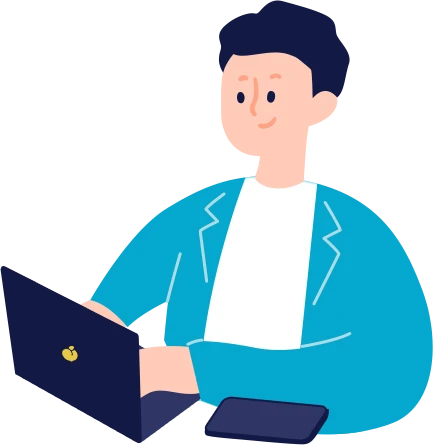 受注する人のイラスト